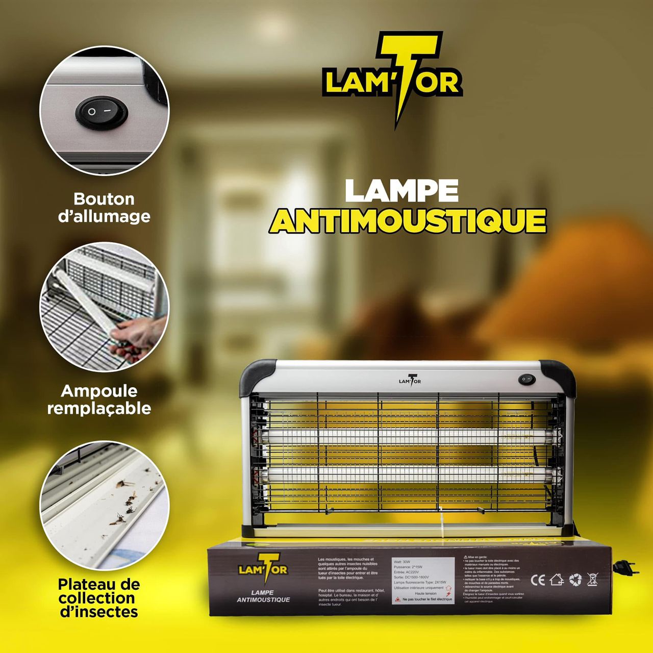 Lampe anti-moustiques